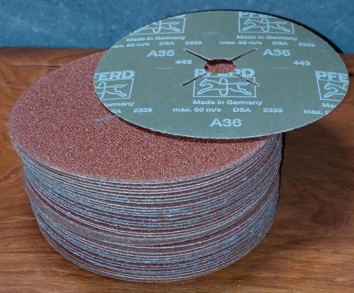 34 stuks PFERD 180 mm schuur schijven A36, Doe-het-zelf en Verbouw, Gereedschap | Schuurmachines, Nieuw, Excentrische schuurmachine