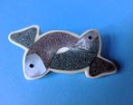 Kunststof broche 2 Vissen, Verzenden, Gebruikt, 4 tot 7 cm, Overige materialen