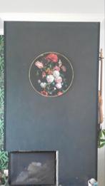 Bloemenschilderij 60x60 rond, Ophalen of Verzenden