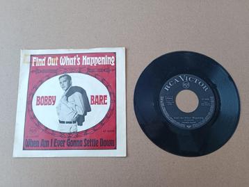 Single: Bobby Bare - Find Out What's Happening / usa     beschikbaar voor biedingen