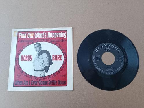 Single: Bobby Bare - Find Out What's Happening / usa, Cd's en Dvd's, Vinyl Singles, Gebruikt, Pop, 7 inch, Verzenden