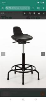 Ergoquip P1-200 stahulp / werkplaats kruk (Nieuw), Ophalen of Verzenden, Nieuw, Zwart, Bureaukruk