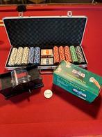 Pokerset 500 chips gratis kaartschud machine, Nieuw, Ophalen