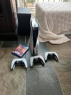 PS5 Slim Disc + 3 Controllers + Games, Ophalen of Verzenden, Gebruikt, Playstation 5