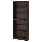 Ikea Billy 80 x 202 x 28 oude kleur donker bruin, Ophalen, Met plank(en), Gebruikt, 200 cm of meer