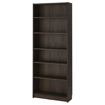 Ikea Billy 80 x 202 x 28 oude kleur donker bruin - afbeelding 1