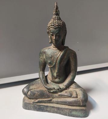 Buddha beeld Buda - antiek oud beeld beschikbaar voor biedingen
