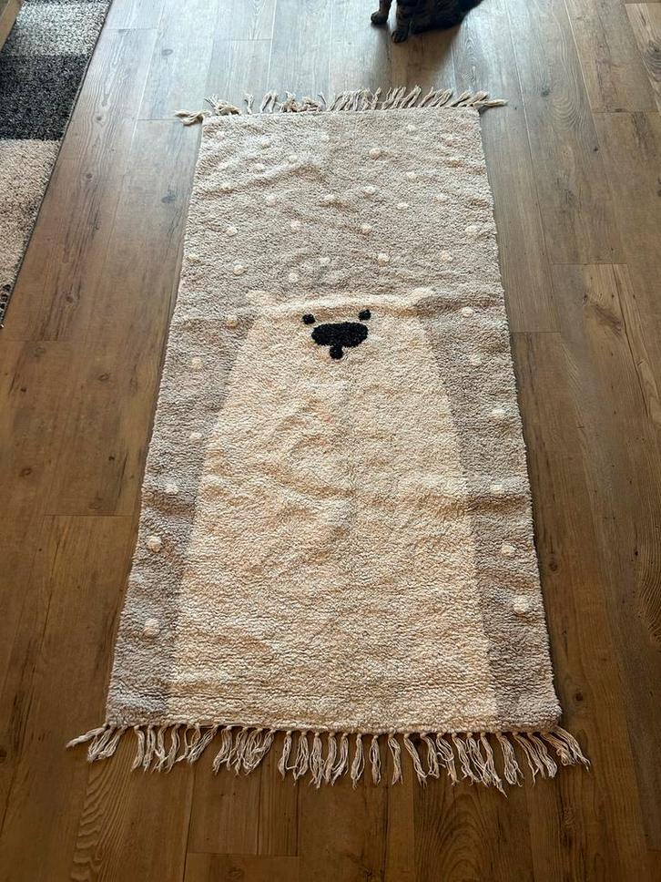 IJsberen kleed voor de kinderkamer, Huis en Inrichting, Stoffering | Tapijten en Kleden, Zo goed als nieuw, 50 tot 100 cm, 100 tot 150 cm