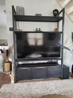 Mooie zwarte wand/televisie kast, Huis en Inrichting, Kasten | Wandmeubels, Ophalen, Zo goed als nieuw, Minder dan 150 cm, Met lade(s)