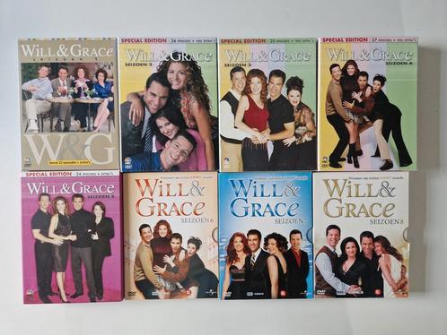 Will & Grace, alle 8 seizoenen van deze Amerikaanse comedy, Cd's en Dvd's, Dvd's | Tv en Series, Gebruikt, Komedie, Alle leeftijden