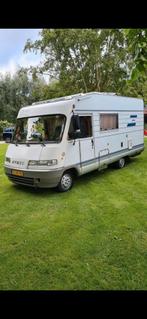 Hymer b584 camper, Caravans en Kamperen, Campers, Standaard zit, Ringverwarming, Fietsendrager, Fiat