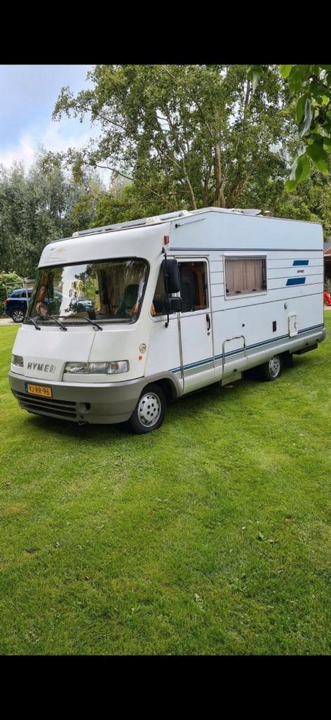 Hymer b584 camper, Caravans en Kamperen, Campers, Particulier, tot en met 4, Half-integraal, Hymer, Fiat, Diesel, Handgeschakeld
