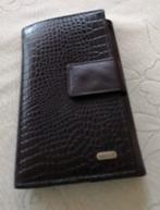 Nieuw Echt Lederen Dames Clutch Portemonnee 20x12 cm, Overige merken, Bruin, Ophalen of Verzenden, Zo goed als nieuw