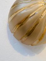 Glashutte Limburg plafondlamp amber glazen bol, Gebruikt, Glashutte Limburg, Onbekend, Ophalen of Verzenden