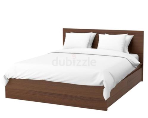 Ikea bed 140cm, Huis en Inrichting, Slaapkamer | Bedden, Gebruikt, Tweepersoons, 140 cm, 200 cm, Hout, Bruin, Ophalen