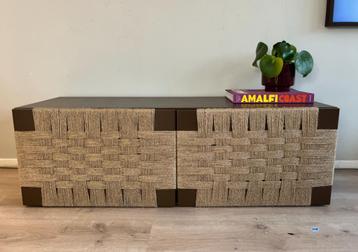 Unieke IKEA Besta kast 120cm – DIY gevlochten design | Boho 