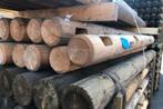 Grenen palen gefreesd 2 gestoken gaten 200xØ12 nr. 506, Ophalen, Nieuw, Palen