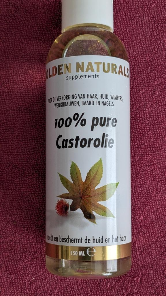 Castorolie 100% puur Golden Naturals 150ml, Sport en Fitness, Gezondheidsproducten en Wellness, Nieuw, Lichaamsverzorging, Ophalen of Verzenden