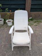 4 tuinstoelen van Flair met 4 nieuwe kussens, Tuin en Terras, Tuinstoelen, Ophalen, Gebruikt, Kunststof, Inklapbaar