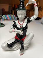 Vintage Royal Delfs wit porseleinen beeldje,Thaise danseres., Antiek en Kunst, Antiek | Porselein, Ophalen of Verzenden