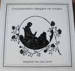 Grootmoeders rijmpjes en versjes met knipwerk van Jan Lever, Ophalen of Verzenden, Zo goed als nieuw, Meerdere auteurs