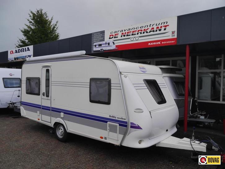 Hobby Excellent Easy 460 UFE voortent + luifel, Caravans en Kamperen, Caravans, Bedrijf, tot en met 4, 1000 - 1250 kg, Rondzit