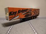 370 herpa kay kramer team oplegger 1:87 truck trein trailer, Ophalen of Verzenden, Zo goed als nieuw, Bus of Vrachtwagen, Herpa