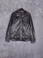 Pme Legend Leren Jas L Bomber Tussen/Zomerjas Zwart Lysander, Maat 52/54 (L), Zwart, Ophalen of Verzenden, Zo goed als nieuw