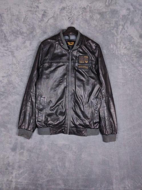 Pme Legend Leren Jas L Bomber Tussen/Zomerjas Zwart Lysander, Kleding | Heren, Jassen | Zomer, Zo goed als nieuw, Maat 52/54 (L)