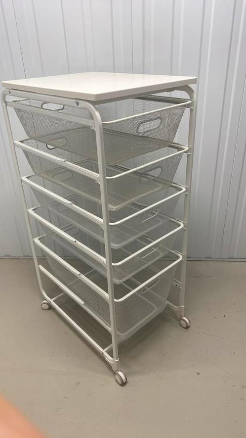 Algot opbergsysteem lade kastje karretje met manden, Huis en Inrichting, Kasten | Ladekasten, Gebruikt, 100 tot 150 cm, 50 tot 100 cm