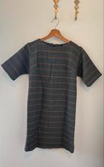 Leuke korte jurk van stevige stof met patroon - maat 38/40, Maat 38/40 (M), L’émile Paris, Zwart, Ophalen of Verzenden