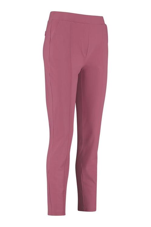 Studio anneloes kathy bonded broek L rose travelstof, Kleding | Dames, Broeken en Pantalons, Zo goed als nieuw, Maat 42/44 (L)