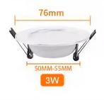 5 verzonken led spots 220V 3W, Ophalen of Verzenden, Nieuw, Led