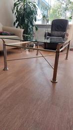 Glazen salontafel, Ophalen, 100 tot 150 cm, 50 tot 100 cm, Zo goed als nieuw