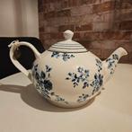 Laura Ashley theepot porselein delfs blauw bloem design, Antiek en Kunst, Ophalen of Verzenden