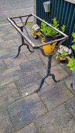 Tuintafel onderstel gietijzer en tuintafel onderstel alumini, Ophalen, Gebruikt, Rechthoekig, Metaal