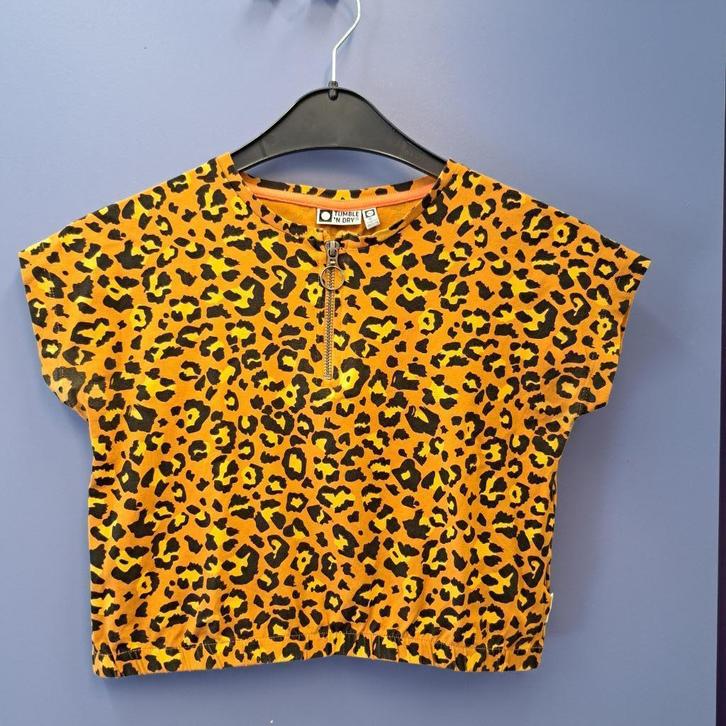 Tumble ’N Dry panter crop top maat 146/152 artnr 48746, Kinderen en Baby's, Kinderkleding | Maat 146, Zo goed als nieuw, Meisje