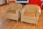 2 stoffen fauteuils, Ophalen, Gebruikt, 75 tot 100 cm, Stof