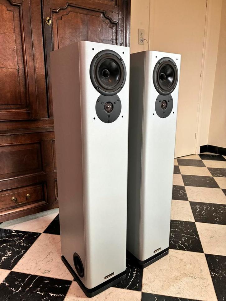 Visonik Evolution 702 – vloerstaande luidsprekers, Audio, Tv en Foto, Luidsprekers, Gebruikt, Front, Rear of Stereo speakers, 120 watt of meer