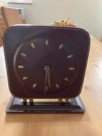 Leren bureau set vintage retro donker bruin, Huis en Inrichting, Bureaus, Ophalen of Verzenden