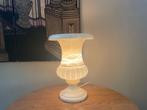Grote Crèmekleurige Albasten Tafellamp Beige Japadi Decor, Huis en Inrichting, Lampen | Tafellampen, Overige materialen, Gebruikt