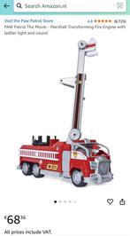 Paw Patrol brandweer auto, Ophalen, Zo goed als nieuw