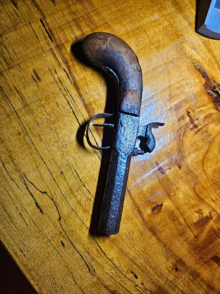 Antiek percussie pistool, Antiek en Kunst, Antiek | Overige Antiek, Ophalen of Verzenden