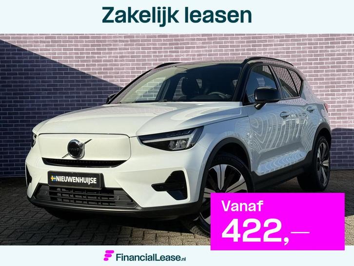 Volvo XC40 Recharge Plus 70 kWh | Adaptieve cruise controle, Auto's, Volvo, Bedrijf, Lease, Financial lease, XC40, ABS, Achteruitrijcamera
