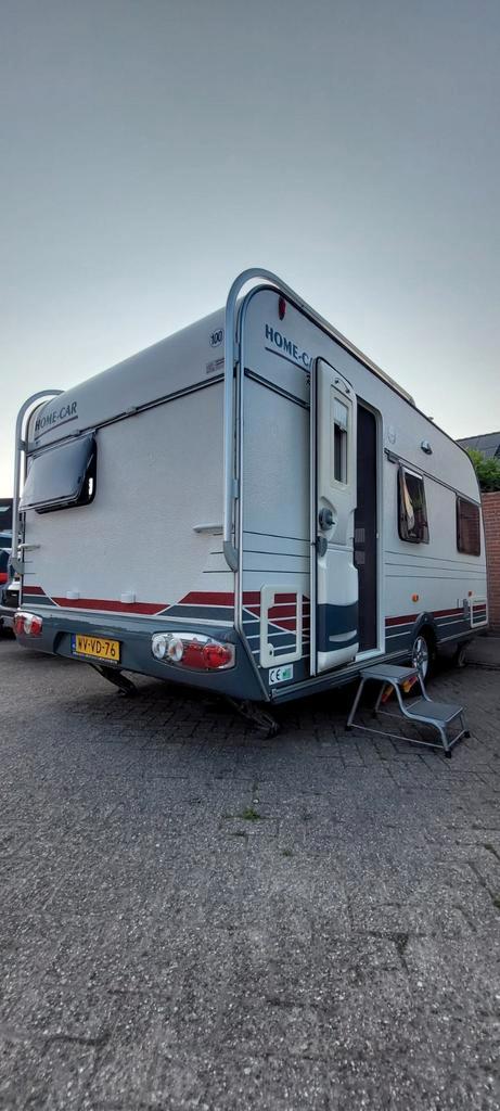 Home-car 45 met zakluifel, Caravans en Kamperen, Caravans, Particulier, tot en met 4, Treinzit, Home-car, Dwarsbed, 4 tot 5 meter