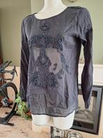 Culture see through zwarte top shirt M 38 40 Gratis Verzende, Kleding | Dames, Maat 38/40 (M), Verzenden, Zwart, Zo goed als nieuw