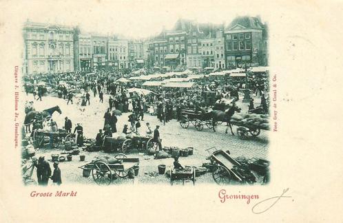 (701-244-017) Groningen Groote Markt, Verzamelen, Ansichtkaarten | Nederland, Groningen, Verzenden