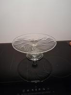 GLAZEN SERVEERSCHAAL op voet Gebaksbord  taartschaal, Ophalen, Overige stijlen, Glas, Schaal of Schalen