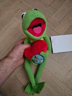 Pluche kermit muppet met label, 36 cm, Verzamelen, Film en Tv, Nieuw, Ophalen of Verzenden
