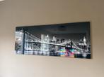Glas schilderij New York Brooklyn Bridge, Ophalen, Zo goed als nieuw, Schilderij, 100 tot 125 cm